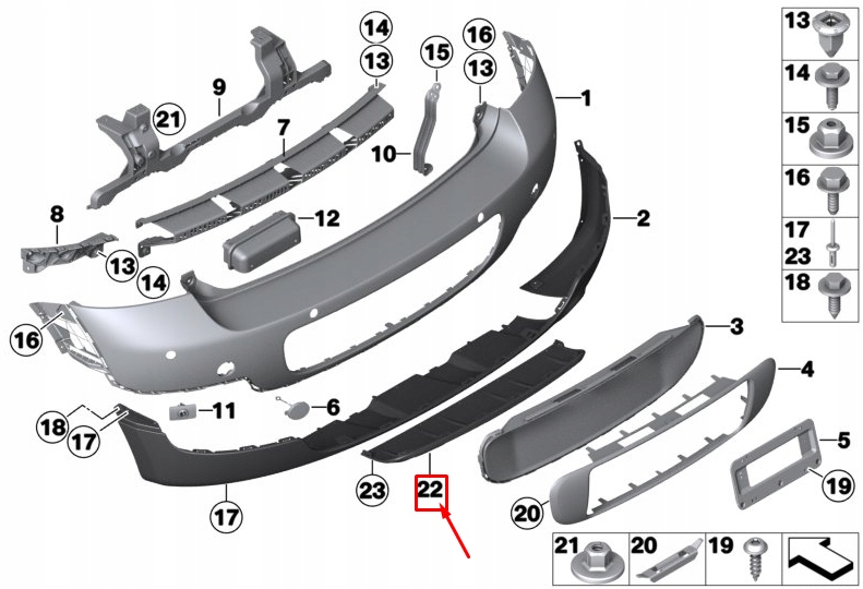 фото №1, Mini countryman r60 rear бампер cover 9812863 51129812863