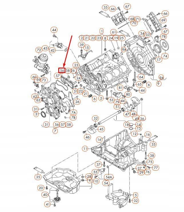фото №5, Vag obejmować audi a4 a6 a7 a8 q5 q7 оригинальный 059103525f