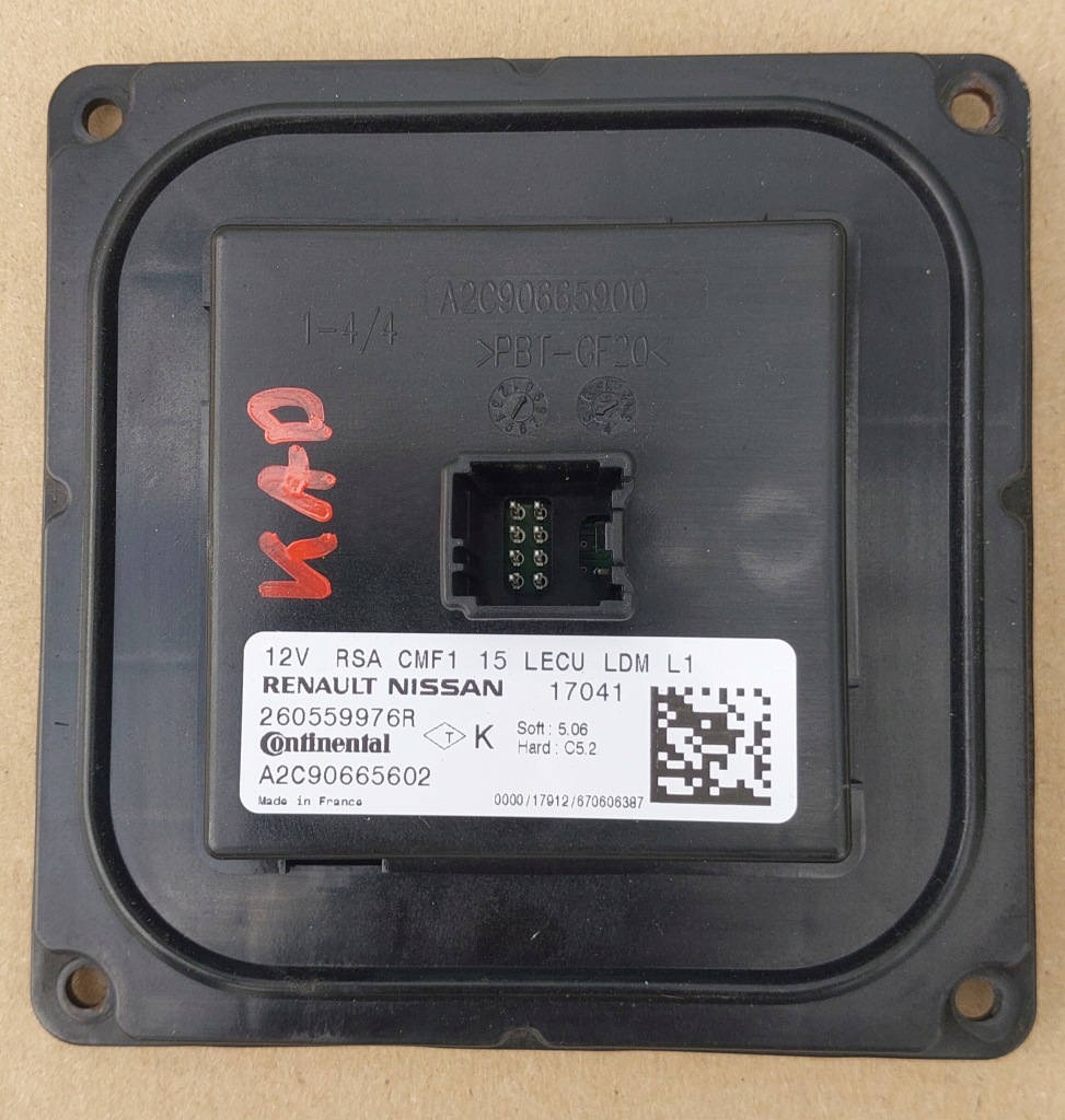 фото №1, Модуль преобразователь led renault kadjar 260559976r