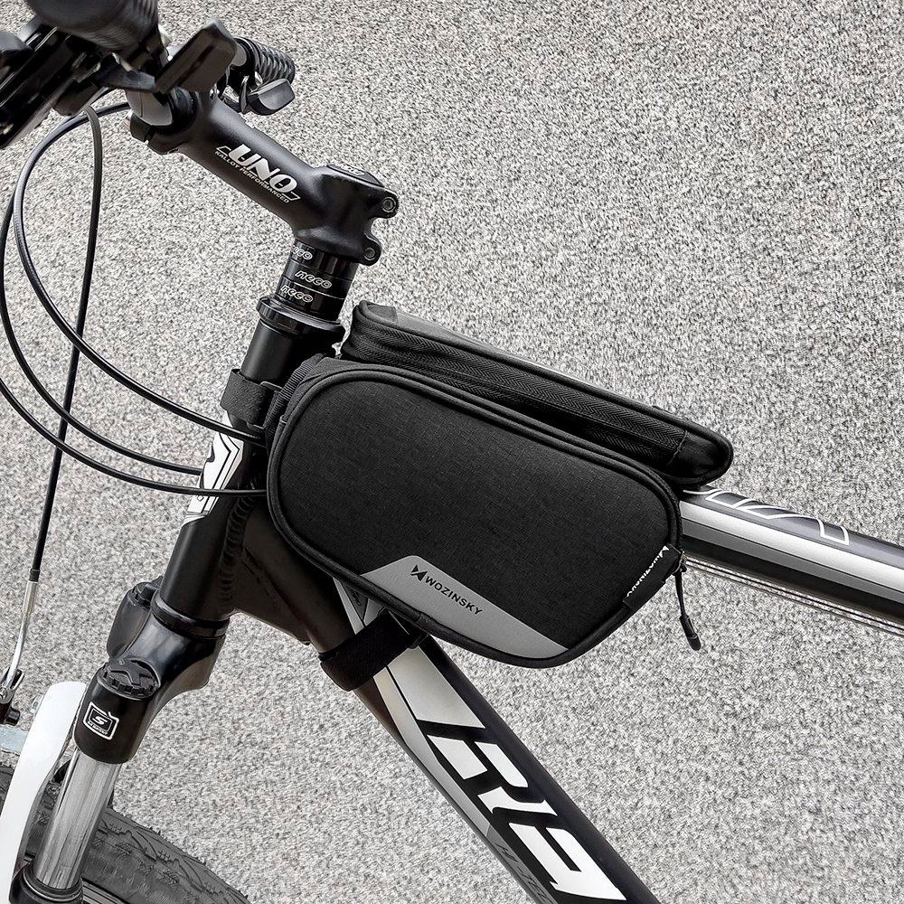 Сумка rowerowa на рама + odczepiany чехол на телефон к 6.5" 1.5l czarn Доставка