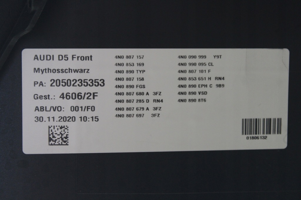 фото №11, Бампер перед передній audi a8 d5 4n ly9t