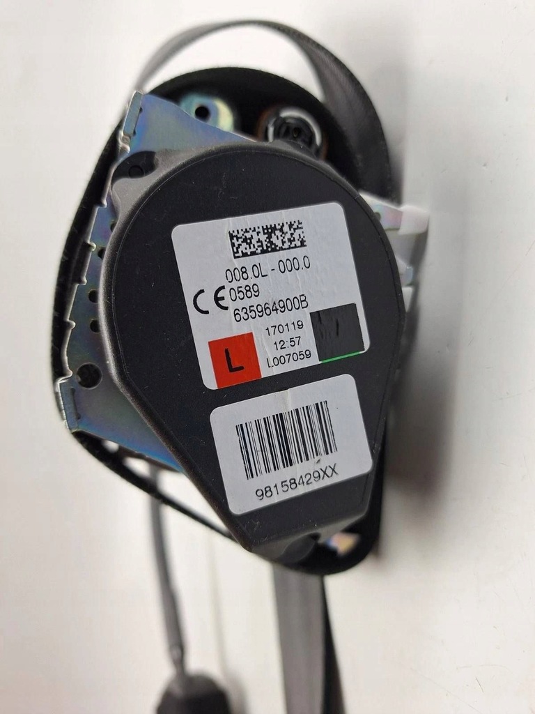 фото №7, Передний pas безопасности сторона левая citroen ds7 crossback 98158429xx