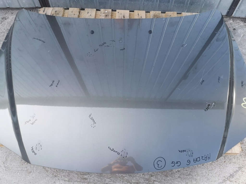 фото №7, Капот mazda 6 gg lift 06-08 оригинал лак