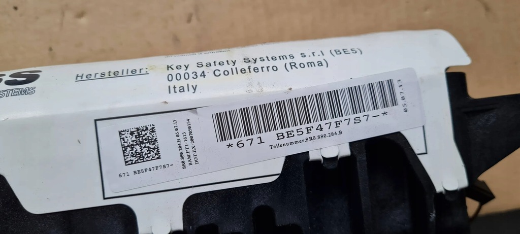 фото №8, Sq5 8r q5 lift подушка пассажира подушка безопасности 8r0880204b