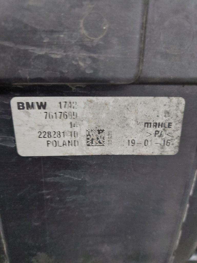 фото №9, Mini cooper f55 f56 14- bmw f48 f46 1.2b радиатор вентилятор kpl