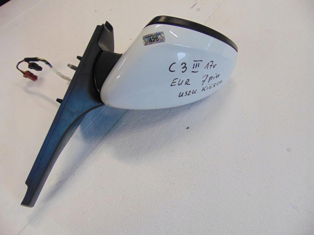 фото №1, Дзеркало ліва 7 pin citroen c3 iii europa 2016-