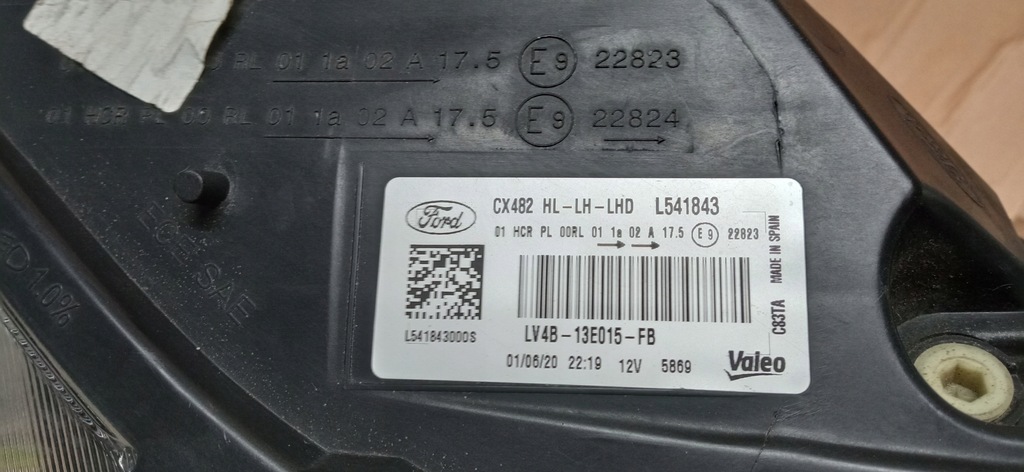 фото №16, Ford kuga mk3 escape 19- лампа ліва передня full led eu lv4b-13e015-fb
