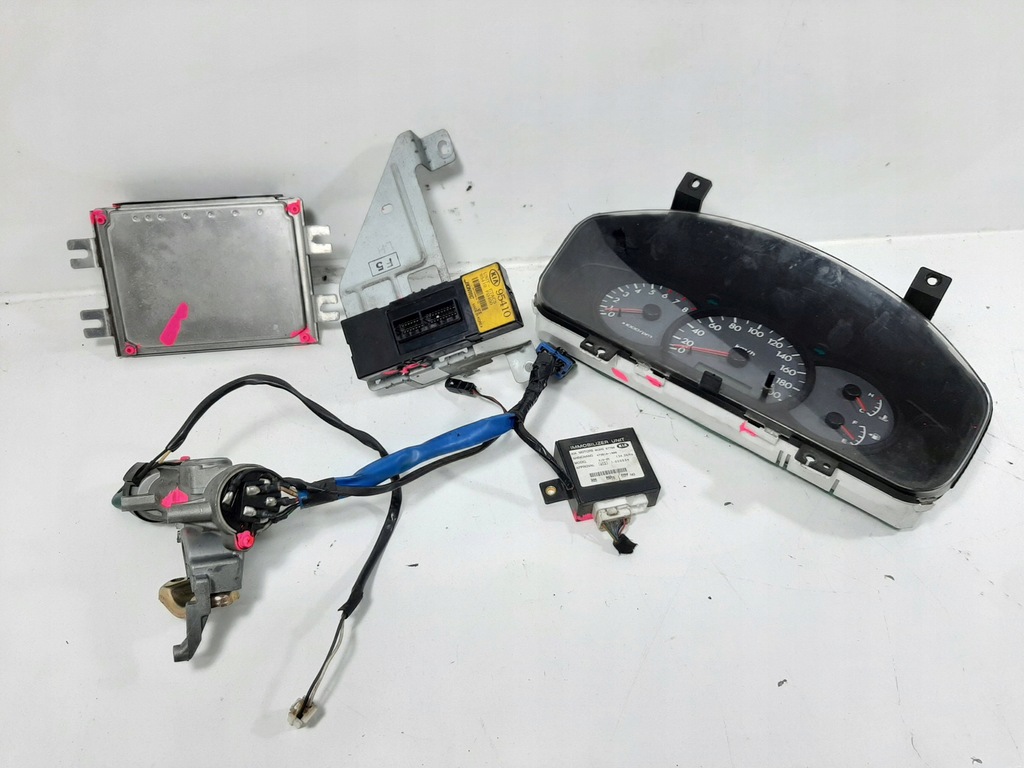 фото №15, Kia rio i sedan lift 1.3 8v 04r набор стартовый блок управления двигателя 5wy5712a