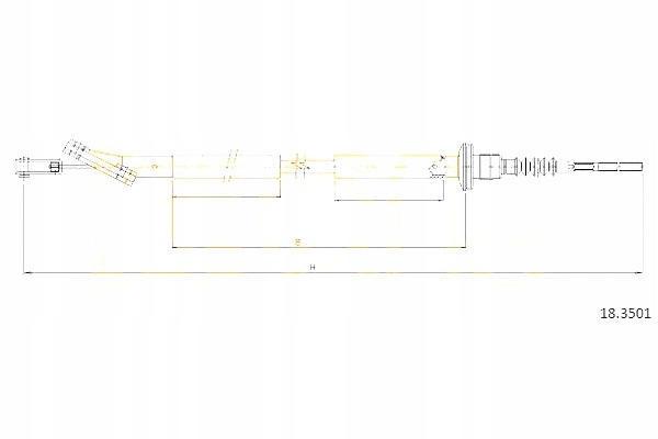 фото №2, Cofle трос сцепления chevrolet aveo хэтчбек 1.2