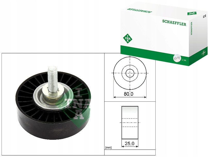 фото №1, Ролик напрямна ремінь клиновий jaguar e-pace f-pace xe xf ii xf