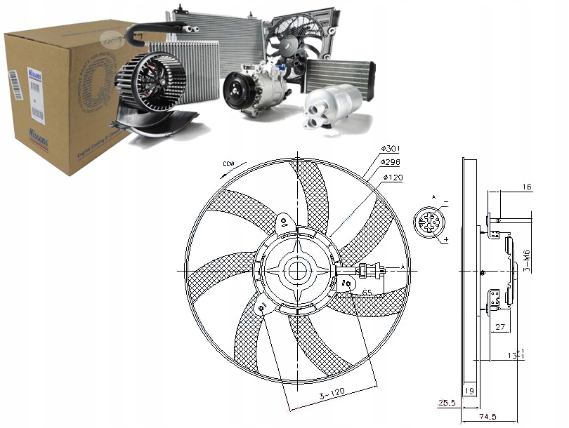 фото №1, Вентилятор радіатора seat cordoba cordoba vario ib