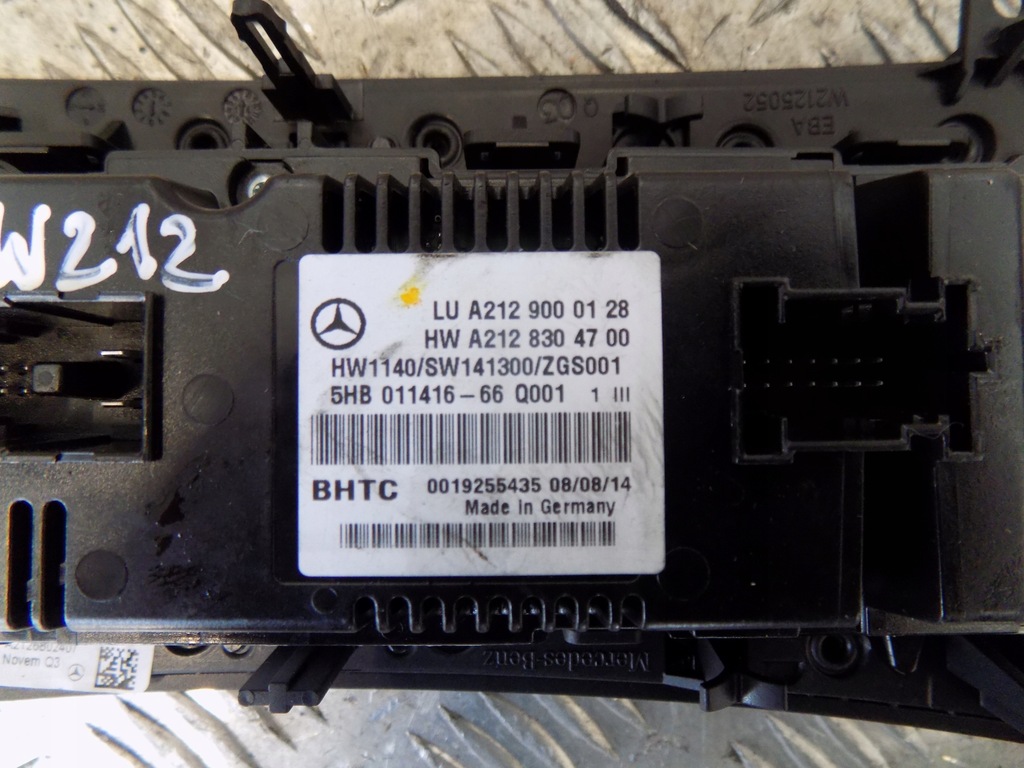 фото №4, Панель блок управления кондиционера mercedes-benz оригинальный номер a212 900 01 28
