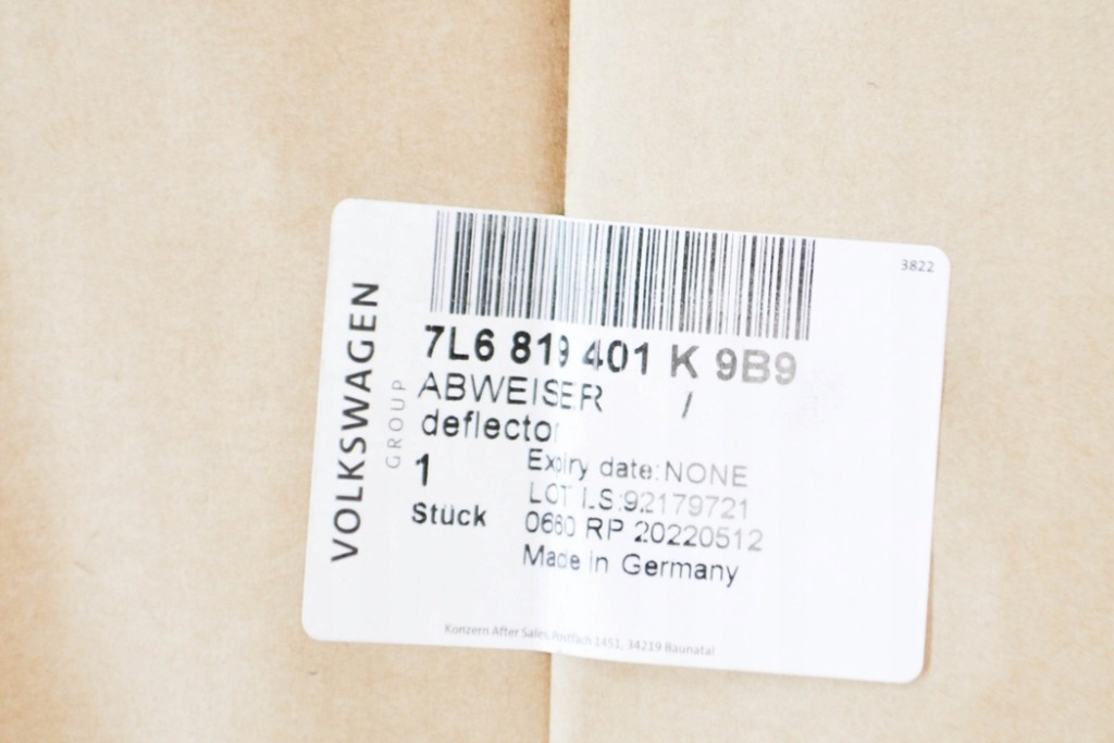 Volkswagen touareg 7l накладка передньої скло lhd 7l6819401k9b9oryginalna Київ