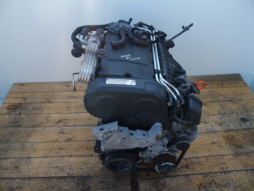 фото №6, Vw passat b6 2.0tdi двигатель голый блок двигателя bkp