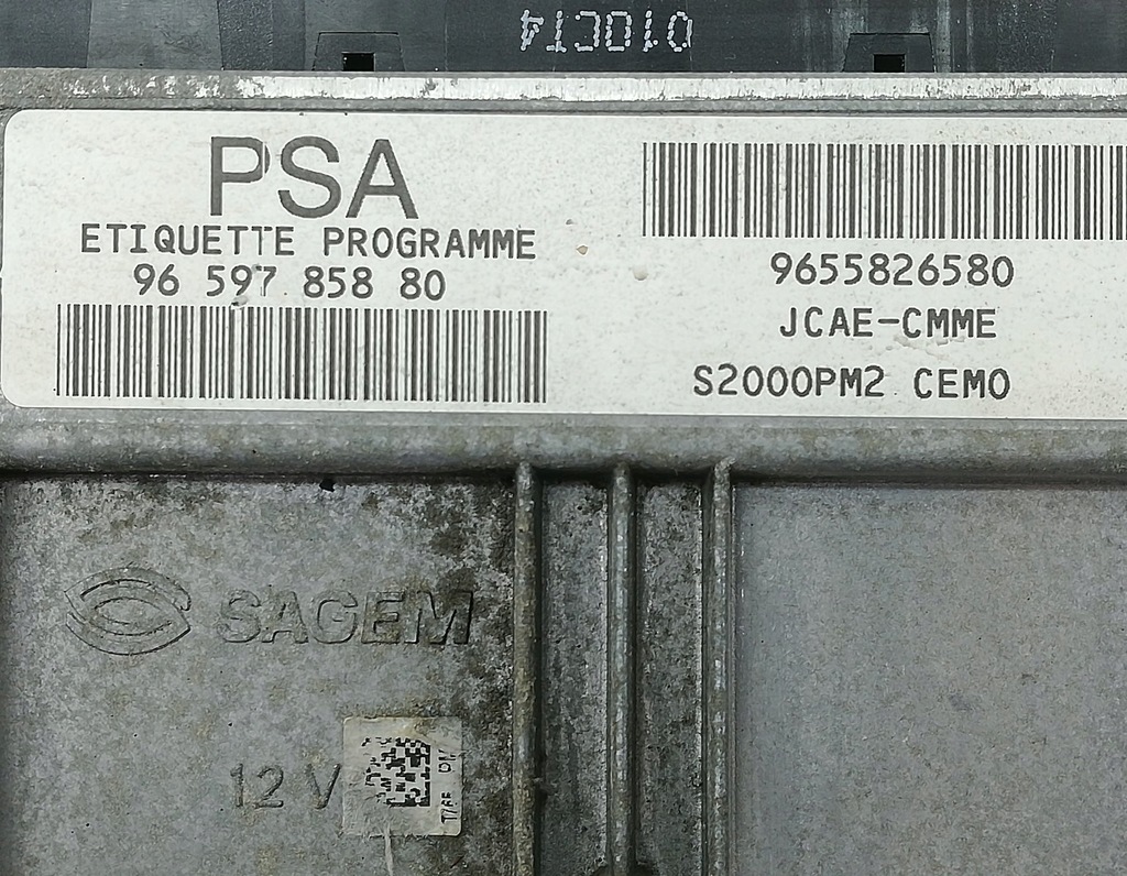 фото №7, Бортовой компьютер двигателя блок управления citroen xsara picasso 1.8 16v 9659785880