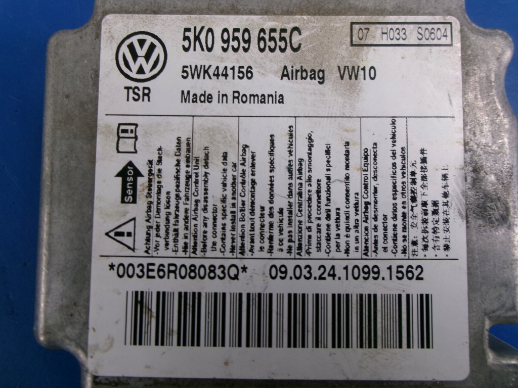 фото №13, Vw golf 6 vi повітропровід подушка безпеки 5k0419091j+moduł 5k0959655c