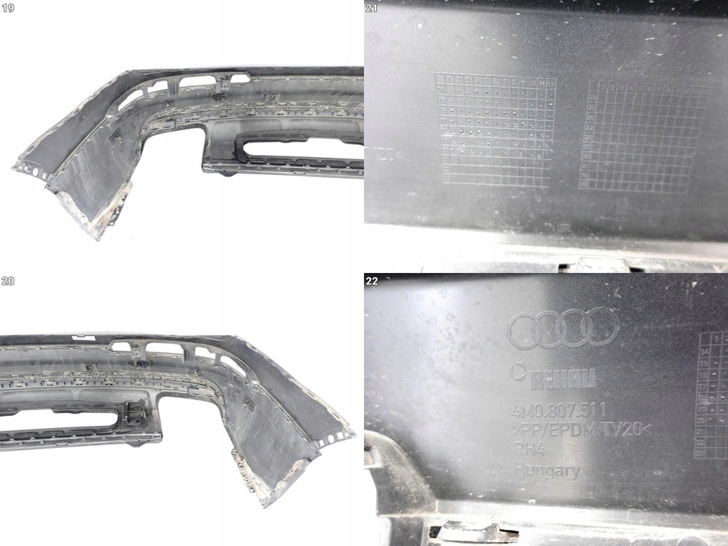 фото №11, Audi sq7 ii 4m0 15-19 бампер спойлер молдинг задняя 6xpdc