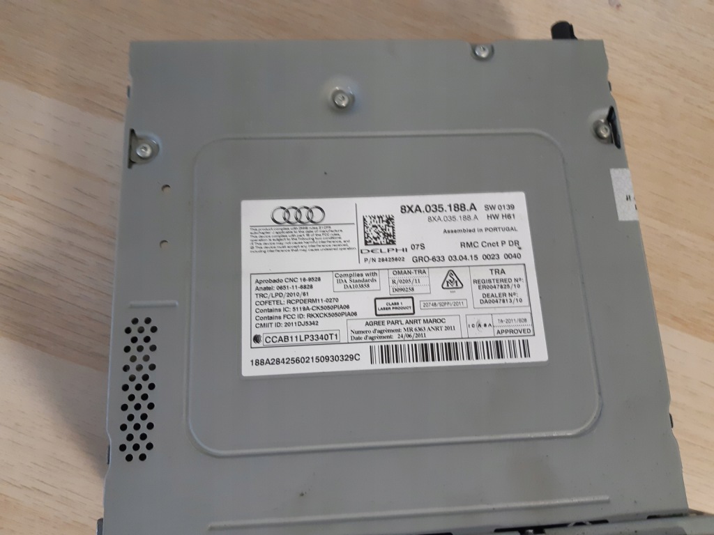 фото №3, Audi a1 8x мультимедіа радіо 8xa035188a sd