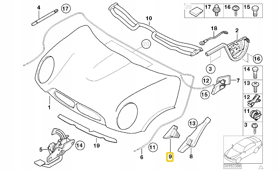 Купить Mini r50 r52 r53 кронштейн левый перед 6800797 оригинальный номер