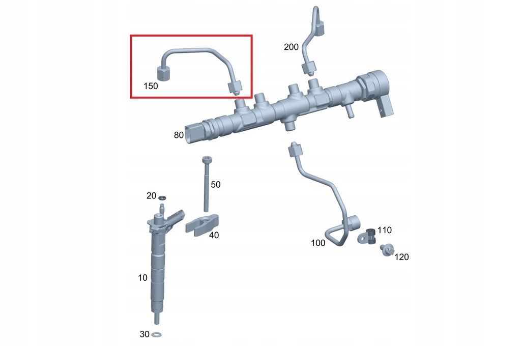 фото №1, Оригінальний шланг паливний mercedes om654