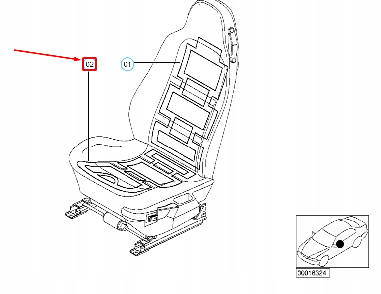 Element нагревательный сиденье bmw z3 e36 52108413883 8413883 оригинальный Цена