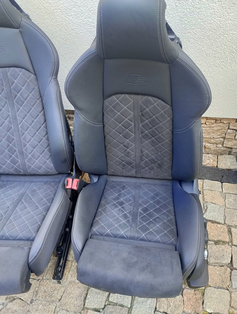 фото №12, 8w a5 сидіння шкіра заднє сидіння alcantara sportback s4 b9 sedan a4 avant rs4 55