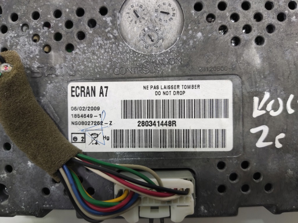 фото №4, Дисплей экран монитор навигации renault koleos i 280341448r 2008-2015