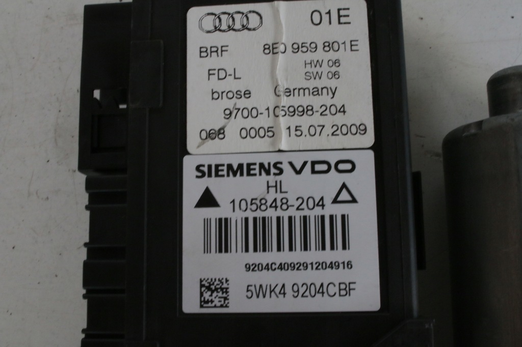 фото №5, Моторчик стекло левый задняя seat exeo