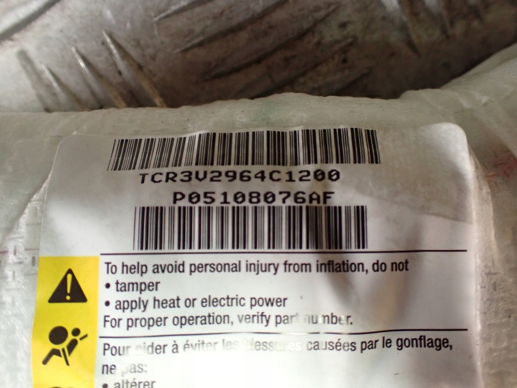 фото №5, Подушка сиденье правая пассажира подушка безопасности maserati quattroporte ghibli 2013-