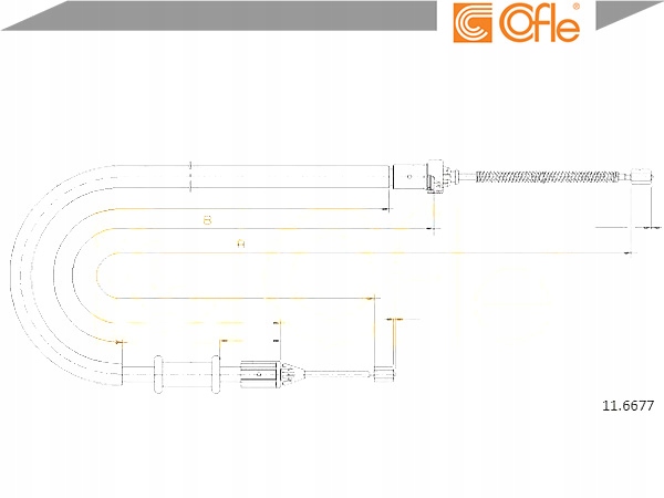 Купить Трос тормозная cofle 11.6677