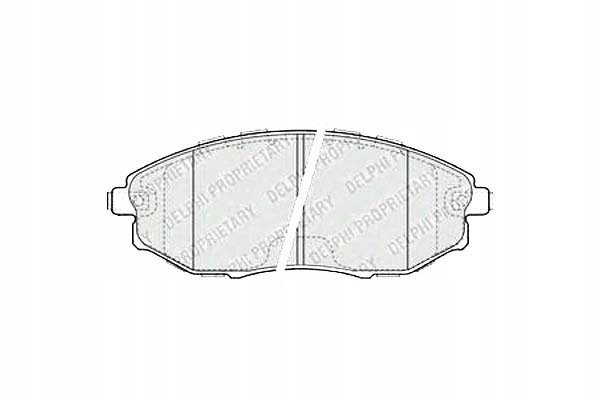 фото №1, Delphi комплект тормозных колодок ham. перед chevrolet epica