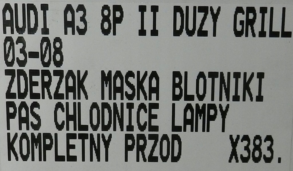 Audi a3 ii 8p 03-08 бампер капот kompletny перед великий решітка радіатора sportback Київ