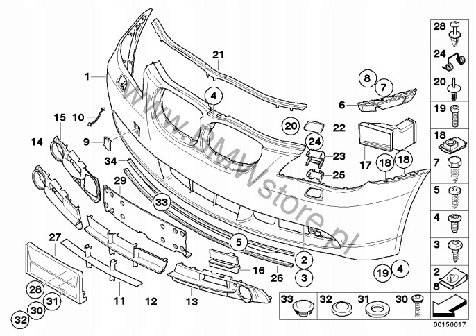 фото №16, Bmw 5 e60 e61 впуск бампера канал воздуха тормоза правый перед 7033704