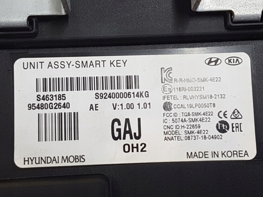 фото №3, Niro ioniq модуль модуль unit assy-smart key 19r.
