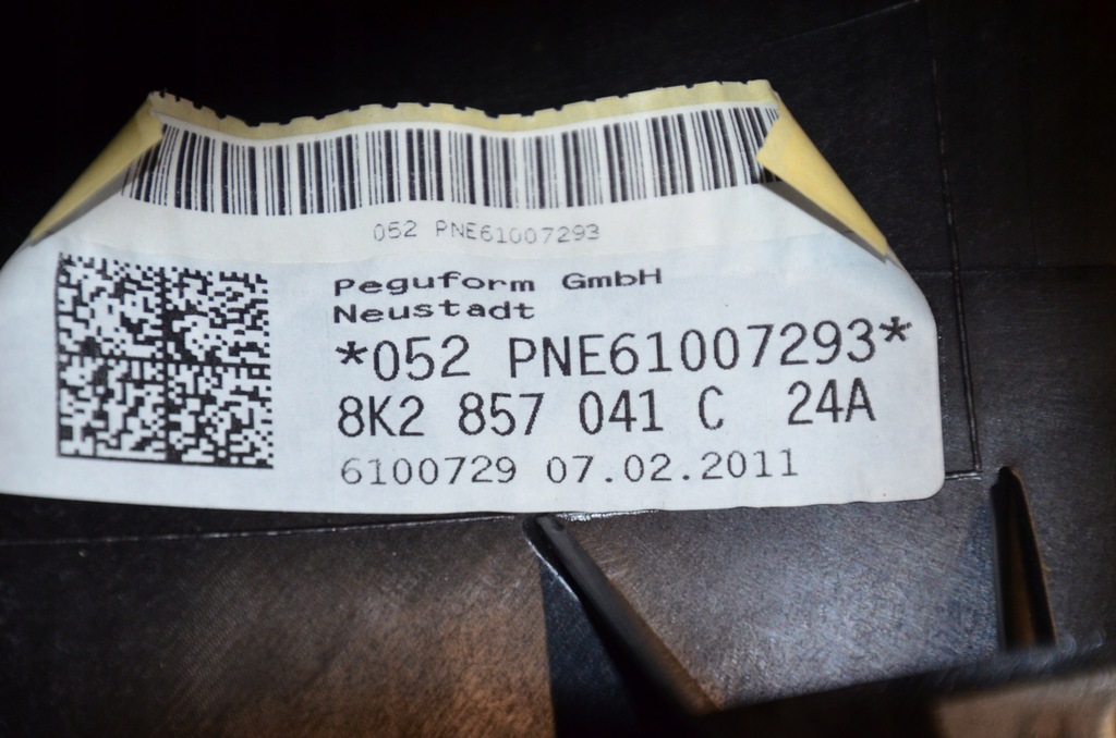 фото №5, Audi a4 b8 консоль приборная anglik 8k2857041c