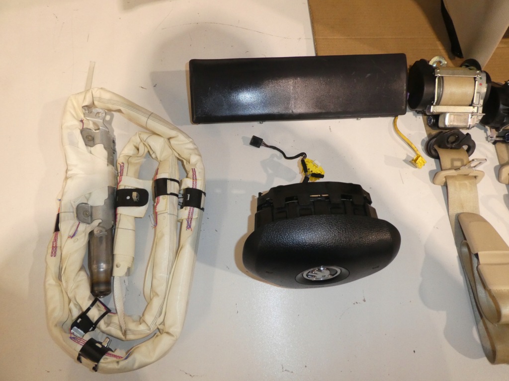 фото №7, Skoda superb ii lift панель приладів консоль подушка безпеки шторки безпеки ремені кремовий