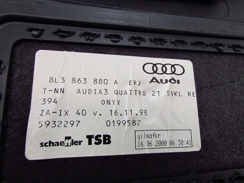 фото №9, Audi s3 8l обшивка багажника правый задняя 8l3863880a
