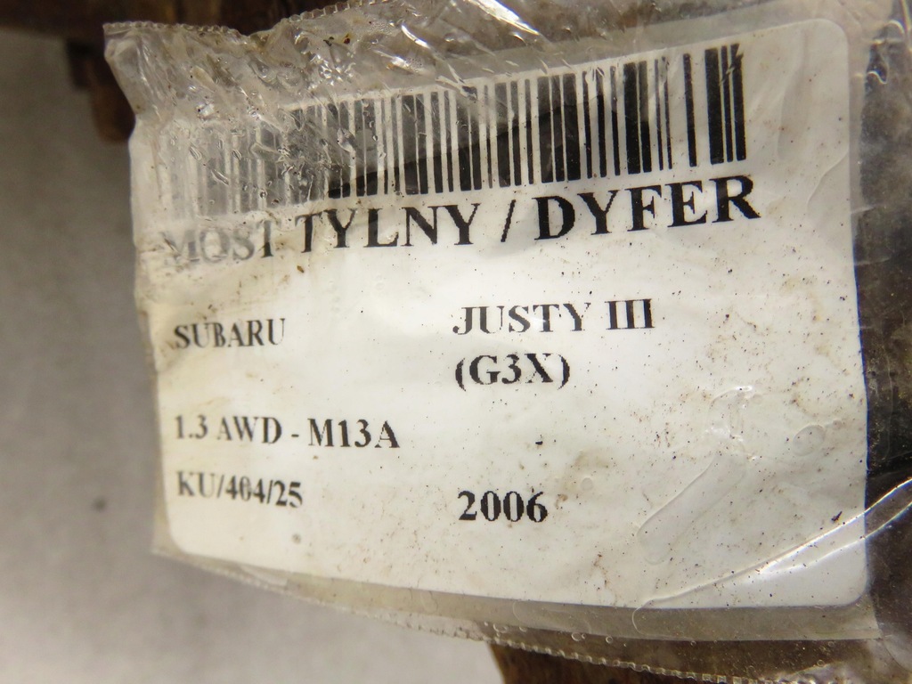 фото №6, Мост задний subaru justy g3x 1.3