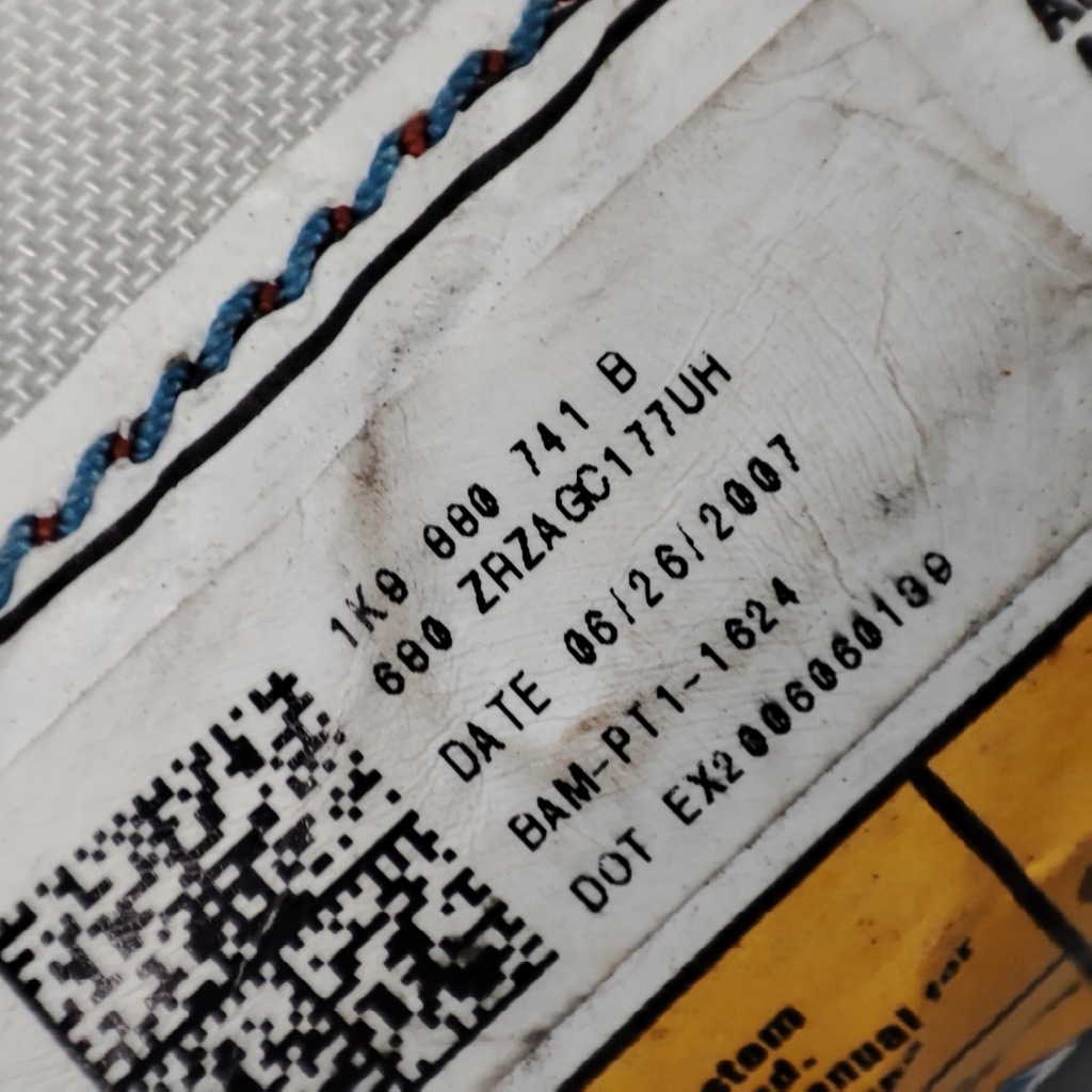 фото №6, Шторка безопасности подушка безопасности левая vw golf v vi kombi 1k9880741b