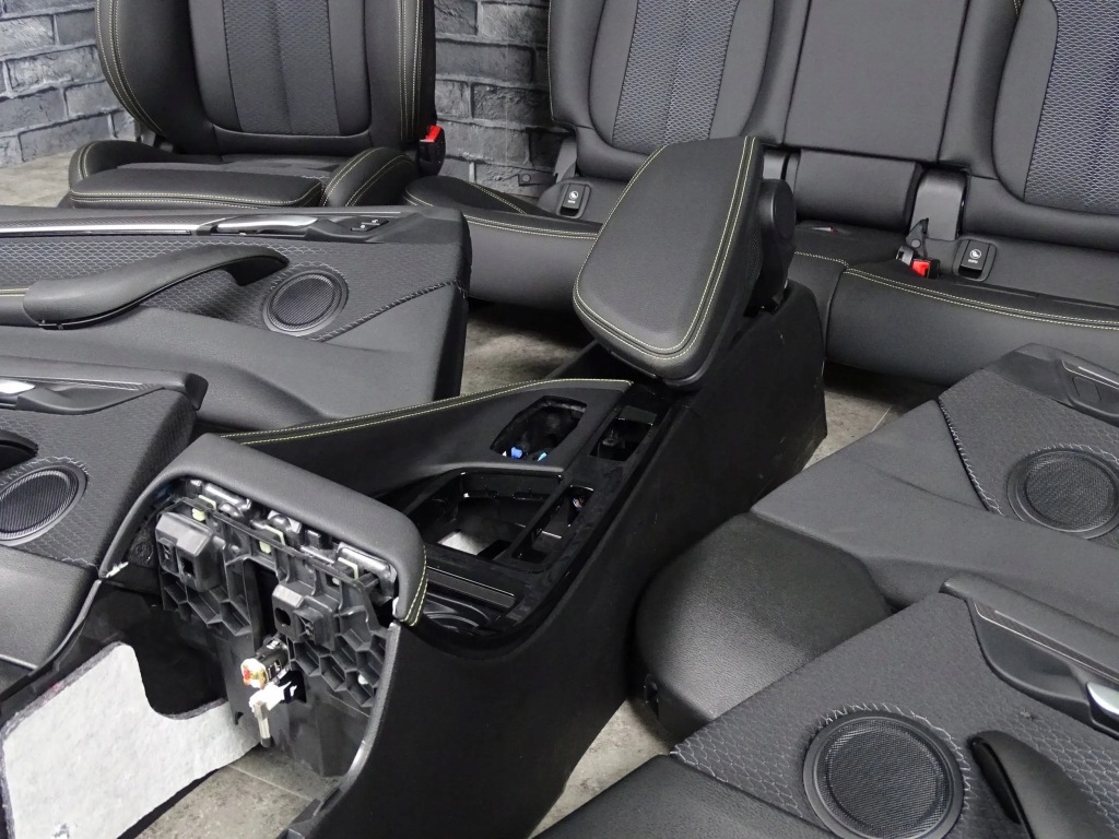 фото №10, Сидіння заднє сидіння обшивки салон середина bmw f39 x2 m-pakiet жовта nić шкіра new