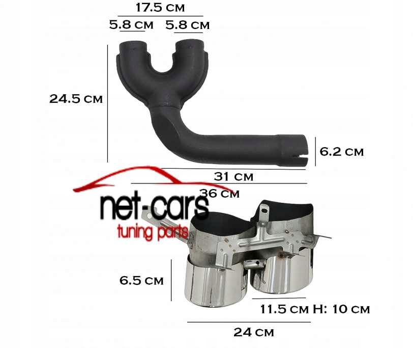 фото №10, Диффузор спойлер audi q7 20- lifting s line sq7 abt насадки чёрный блеск