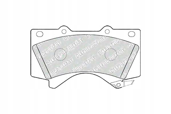 фото №1, Delphi lp2134 набор тормозных колодок тормозных, тормоза дисковые