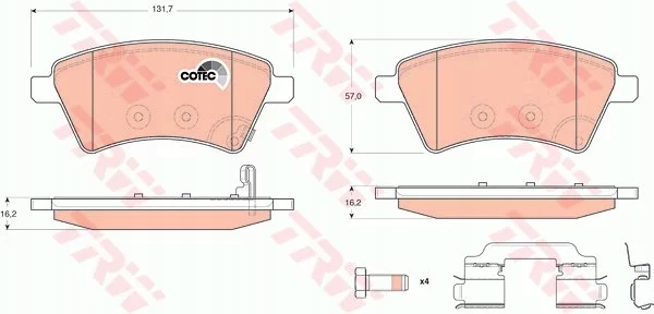 Купити Гальмівні колодки ham. fiat sedici