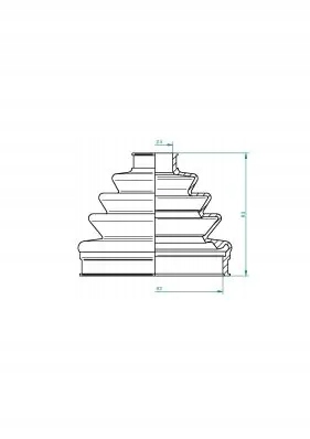 фото №2, Захист пильник шарнір лівий перед зовнішнього