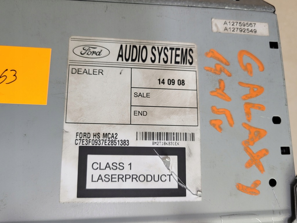 фото №10, Радіопрогравач навігація монітор модуль ford galaxy s-max 2014-2015r. оригінальний номер eu