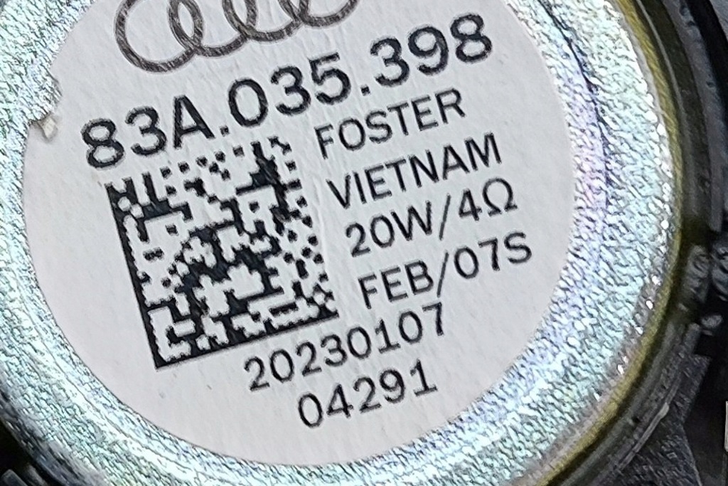 фото №7, Audi a3 sportback 8y передній лівий динамік дверний 83a035398 2023 25684405