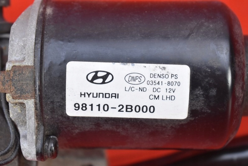 фото №7, Механізм моторчик двірник перед eu 98110-2b000 hyundai santa fe 2 ii