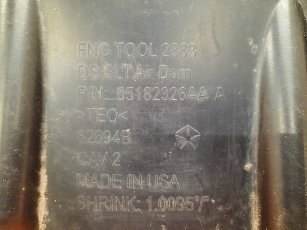 фото №9, Dodge challenger iii 08-23 накладка бампера перед передняя 05182326aaa