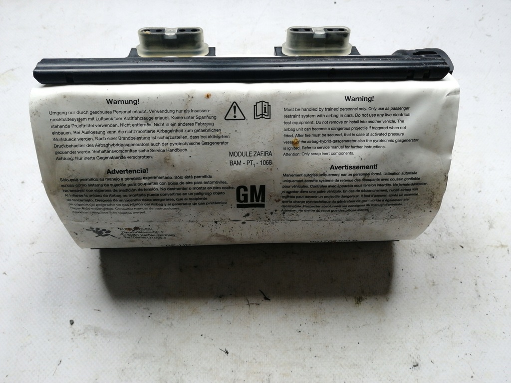 фото №1, 4350 подушка пасажира opel zafira b 13111177