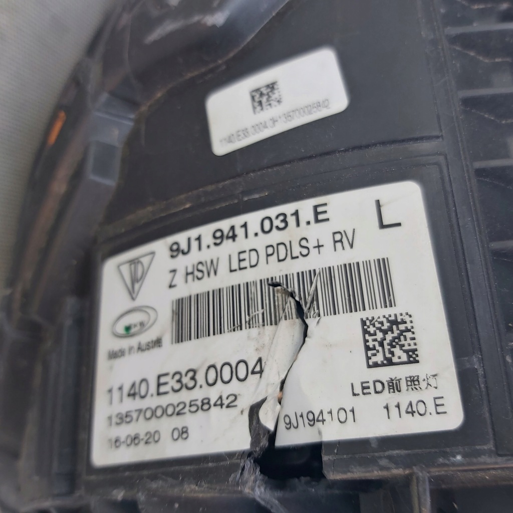 фото №13, Фара лампа передняя перед левая - porsche taycan 9j1 full led 19-24